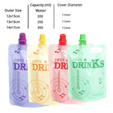 50Pcs/Pack Matte Variouscolor Spout Pouch Sauce Jelly Drink Water Storage Packaging Plastic Mylar Stand Up Bag