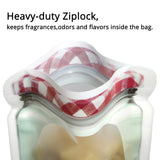 New Design Red Mason Jar Pouch Plastic Mylar Packaging Stand Up Zipper Bag Matte Household Storage Bag