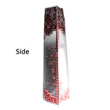 Custom Printed:High Quality Matte Frosted Clear W/Red Print Zip Lock Bag Plastic Mylar Stand Up Food Storage Organizer Pouch
