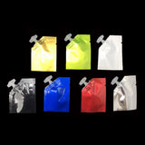 Custom Logo 5ml 30ml Glossy Various Color Flat Bottom Spout Pouch Aluminium Foil Plastic Reclosable Packaging Storage Bag