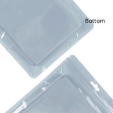 Multisizes Glossy Clear Front Flat Zip Lock Bag Reusable Comestic Jewelry Storage Plastic Packaging Pouch With Butterfly Hole