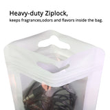 Different Sizes Black White Framed Clear Front Mylar Flat Zipper Bag with Euro Slot For Phone Accessories