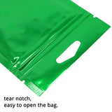 8x11cm Double Sided Colored Glossy Heat Sealable Zip Lock Bags Food Storage Package Pouch With Hang Hole