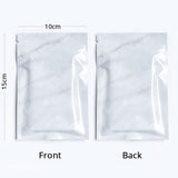 Nwe Design Glossy Gradual Grey/Color Heat Seal Bag Metallic Foil Mylar Flat Bottom Storage Packaging Zipper Bag With Tear Notch