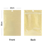 Custom Printed: Variety of Sizes Reusable Package Bag Heat Sealing Kraft Paper Mylar Flat Zip Lock Pouch