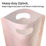 16x26cm Matte Kraft Paper Plastic Mylar Packaging Zipper Bag W/Clear Window And Die Cut Tea Corn Cereal Storage Stand Up Pouch