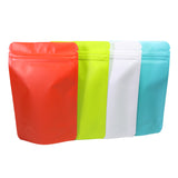 Cuatom Printed:High Quality Various Color 10x15cm Matte Stand Up Reusable Zip Lock Bag Aluminium Foil Mylar Food Storage Zipper Package Pouch