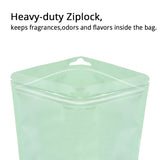 Multisizes Glossy Clear Front Flat Zip Lock Bag Reusable Comestic Jewelry Storage Plastic Packaging Pouch With Butterfly Hole