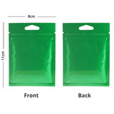 8x11cm Double Sided Colored Glossy Heat Sealable Zip Lock Bags Food Storage Package Pouch With Hang Hole