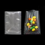 Custom Printed: Variety-Size Clear Heat Seal Vacuum Food Glossy Open Top Flat Packaging Bag