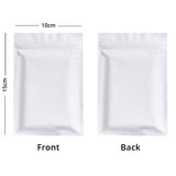 Custom Printed: Matte Black/White Smell Proof Plastic Mylar Zip Lock Bag Flat Bottom Tear Notch Packaging Pouch