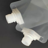 High Quality Flip Spout Pouch Matte Stand Up Frosted White Liquid Drink Milk Storage Plastic Packaging Bag