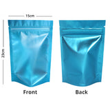 Custom Mylar Bag Matte Frosted Front Multicolors Stand Up Metallic Foil Zipper Bag Food Nut Travel Sample Storage Pouch