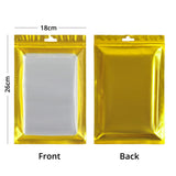 Custom Printed: Large Sizes Plastic Zip Lock Bag Phone Accessories With Butterfly Hole Clear Front Mylar Storage Pouch