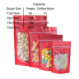 Stand Up Mylar Bag Matte Frosted Front Multicolors Stand Up Metallic Foil Zipper Bag Food Nut Travel Sample Storage Pouch