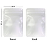 High Quality Assorted Sizes Matte Clear Frosted White PET Flat Mylar Zip Lock Pouch Bag with Tear Notch