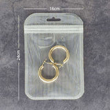 Multi-Size Eco PP Zip Lock Plastic Bag Front Clear Mylar Flat Tear Notch Pouch USB Cable Storage Bag With Hang Hole