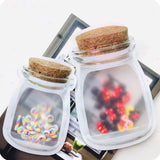 Custom Printed:Mason Jar Stand Up Pouch Matte Plastic Mylar Hot Selling Liquid Kraft Snack Candy Storage Zip Lock Bag