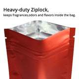 Eco-friendly Various Colors Smell Proof Heat Sealing Candy Packaging Pouches Foil Mylar Zip Lock Storage Bags