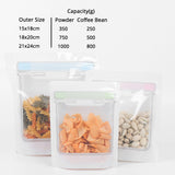 Custom Printed: Glossy Clear Plastic Mylar Stand Up Packaging Bag Snack Candy Dry Fruit Food Storage Reusable Zipper Pouch