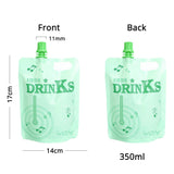 50Pcs/Pack Matte Variouscolor Spout Pouch Sauce Jelly Drink Water Storage Packaging Plastic Mylar Stand Up Bag