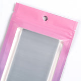 Custom Printed: New Matte Flat Bottom Seal Plastic Zip Lock Bag Metallic Foil With Clear Window & Round Hole Storage Pouch