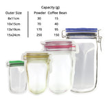 Shape Like Jar Bottle Matte Clear Multicolor Plastic Mylar Ziplock Bag Liquid Powder Coffee Bean Sample Stand Up Storage Pouch