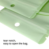 Multi-Size Eco PP Zip Lock Plastic Bag Front Clear Mylar Flat Tear Notch Pouch USB Cable Storage Bag With Hang Hole