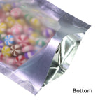 Forsted Window Stand Up Doyoack  Metallic  Food Storage Packaging Zipper Aluminum Foil Mylar Bag