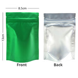 Forsted Window Stand Up Doyoack  Metallic  Food Storage Packaging Zipper Aluminum Foil Mylar Bag