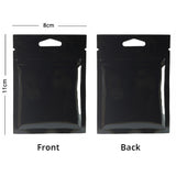 8x11cm Double Sided Colored Glossy Heat Sealable Zip Lock Bags Food Storage Package Pouch With Hang Hole