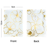 Premium Heat Sealing Mylar Matte Flat Open Top Plastic Package Pouch with Flower Printing