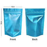 Custom Printed: Mylar Bag Matte Frosted Front Multicolors Stand Up Metallic Foil Zipper Bag Food Nut Travel Sample Storage Pouch