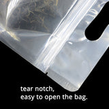 50Pcs/Pack Glossy Clear Stand Up Eco Bag Cereal Wheat Coffee Rice Storage Smellproof Plastic Mylar Ziplock Bag