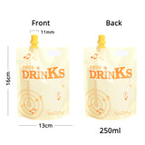 50Pcs/Pack Matte Variouscolor Spout Pouch Sauce Jelly Drink Water Storage Packaging Plastic Mylar Stand Up Bag