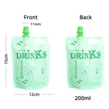 50Pcs/Pack Matte Variouscolor Spout Pouch Sauce Jelly Drink Water Storage Packaging Plastic Mylar Stand Up Bag