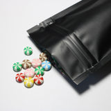 Custom Matte Mutlicolor Stand Up Metallic Foil Mylar Recyclable Storage Organizer Zip Lock Bag