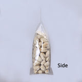 Hot Sale Glossy Clear Translucent Cereal Storage Packaging Zipper Bag Plastic Mylar Stand Up With Tear Notch