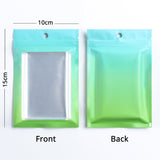 High Quality Matte Flat Bottom Seal Plastic Bag Metallic Foil  With Clear Window And Round Hole Storage Organizer Zipper Bag