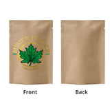 Custom Printed: Eco-friendly Open Top Kraft Paper Bag Tear Notch Tea Foil Mylar Storage Packaging Pouch