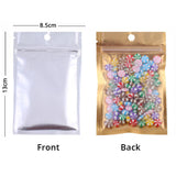 Multi-Size Reclosable Clear Mylar Zip Lock Package Bag Food Coffee Bean Storage Pouch W/Hand Hole