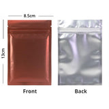 Custom Printed: Various Colors Matte Flat Zipper Pouch Clear Front Heat Sealing Foil Mylar Zip Lock Storage Bag