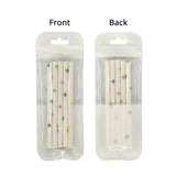 Multi-Size Clear PP Plastic Bag Stationery Zip Lock Bag Flat Accessories Watch Storage Pouch With Butterfly Hole