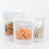 Custom Printed: Glossy Clear Plastic Mylar Stand Up Packaging Bag Snack Candy Dry Fruit Food Storage Reusable Zipper Pouch