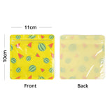 Custom Glossy Flat Bottom Plastic Mylar Packaging Bag Mylar Eco Heat Seal Storage Zipper Bag With Print And Tear Notch