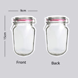 Custom Mason Jar Matte Red Zipper Bag Frosted Stand Up Eco Reclosable Food Storage Organizer Plastic Mylar Packaging Pouch