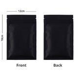 Custom Printed: Matte Black/White Smell Proof Plastic Mylar Zip Lock Bag Flat Bottom Tear Notch Packaging Pouch