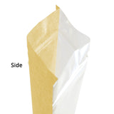 Variety of Sizes Reusable Kitchen Packing Bag Heat Sealing Kraft Paper Mylar Flat Zip Lock Pouch