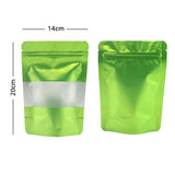 Matte Stand Up Recyclable Heat Seal Bag Metallic Foil Mylar Party Food Storage Packaging Zip Lock Pouch