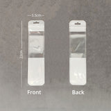 Multi-Size Clear PP Plastic Bag Stationery Zip Lock Bag Flat Accessories Watch Storage Pouch With Butterfly Hole